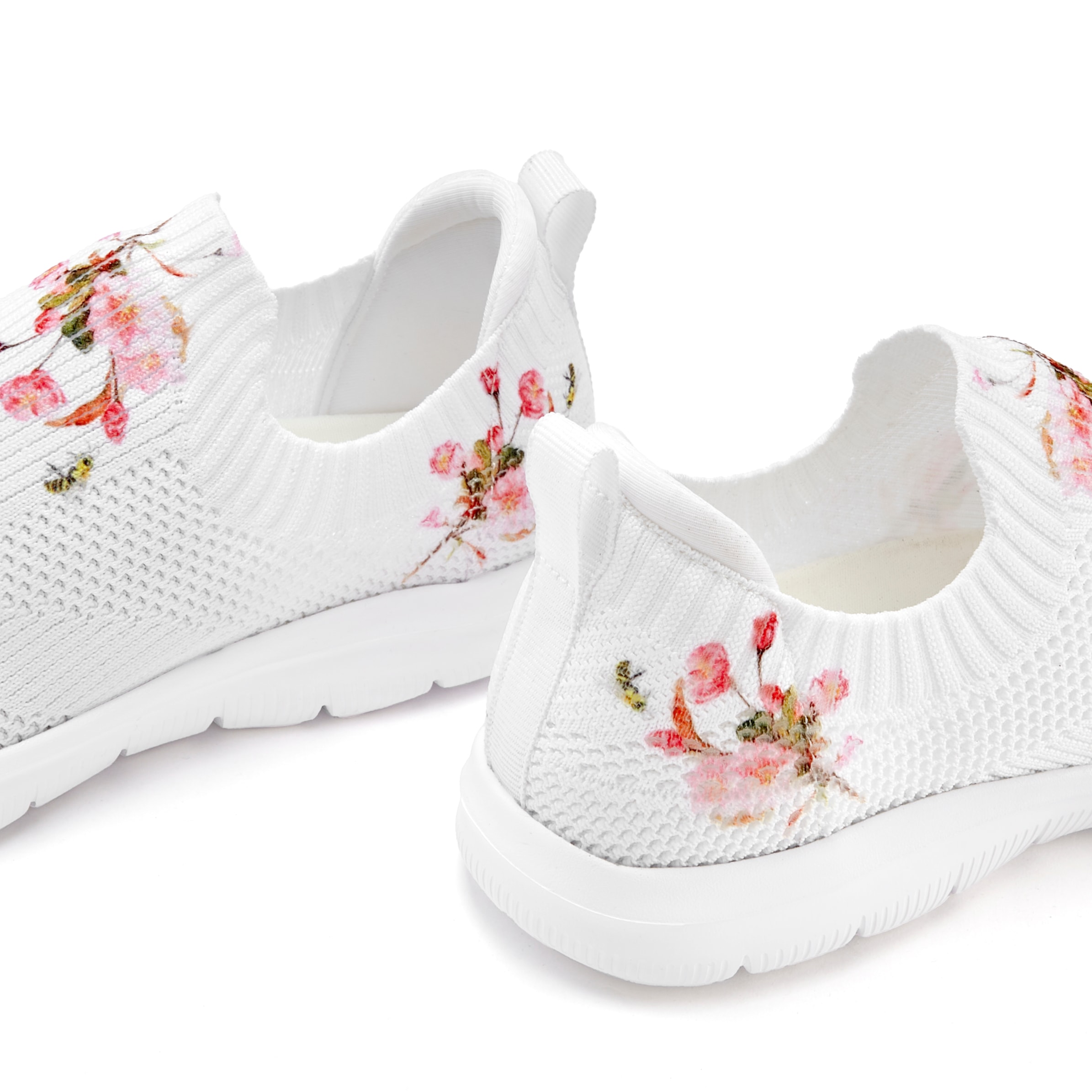 LASCANA Sneaker  zum Reinschlüpfen mit blumigem Muster VEGAN