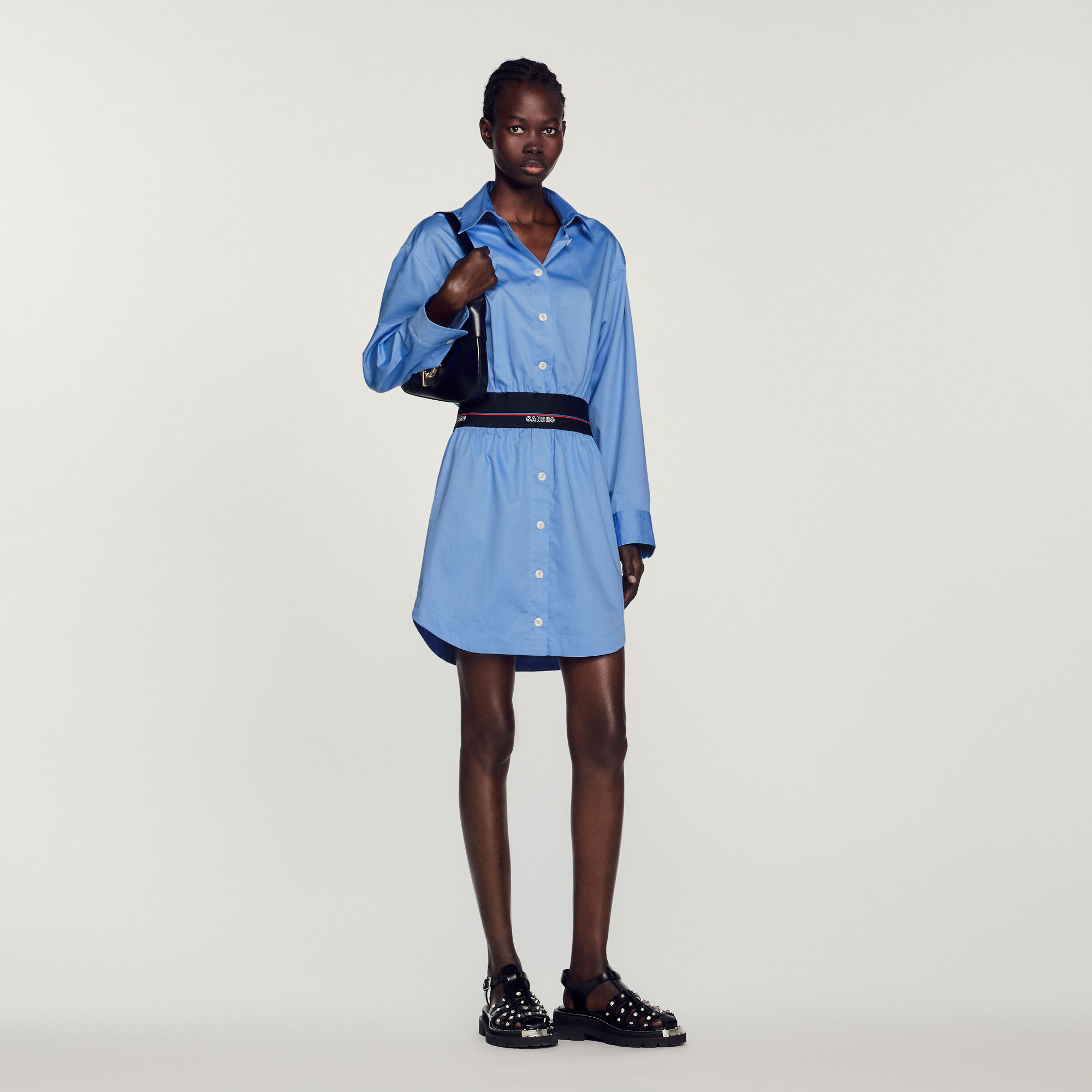 Robe chemise avec elastique