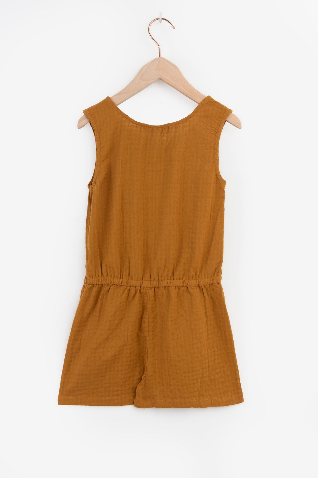 Goudbruine playsuit