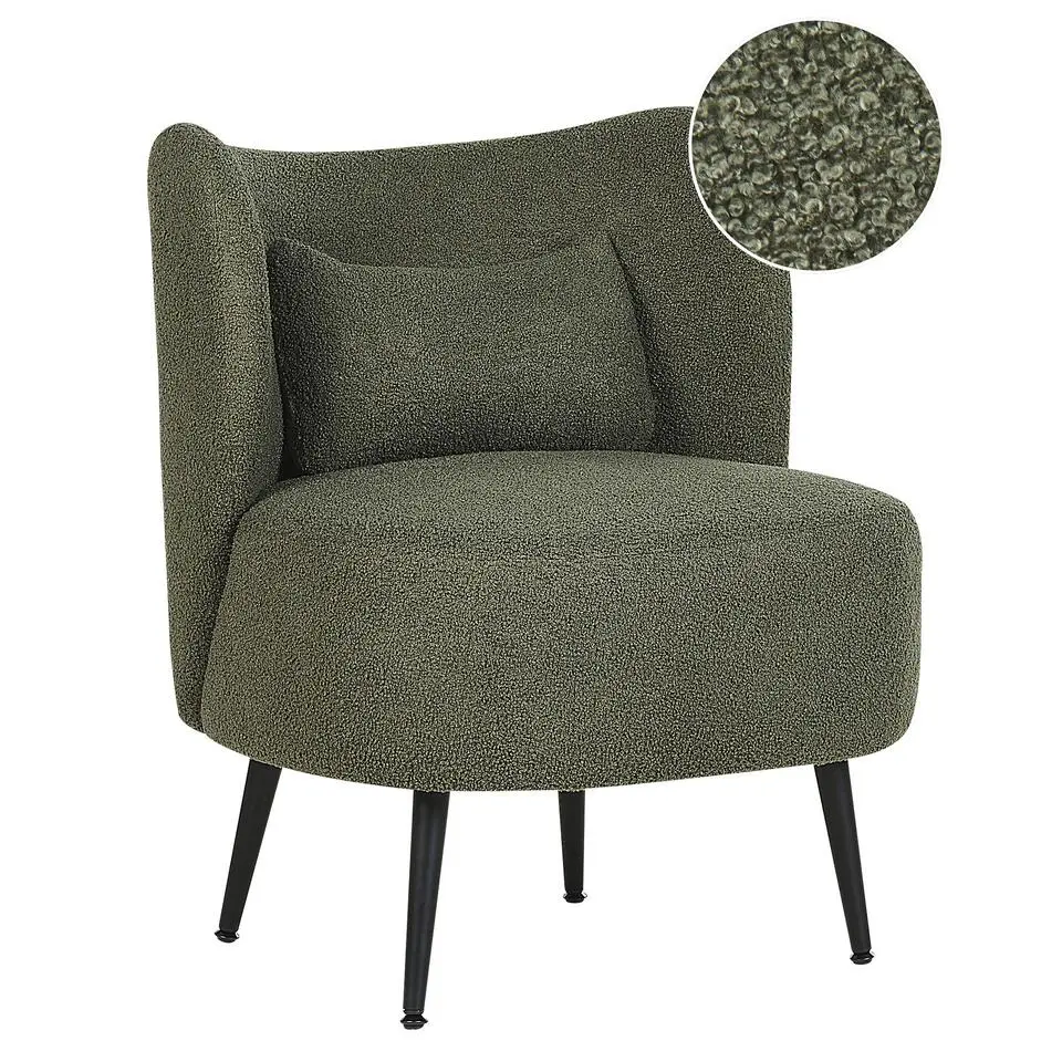 OTSBY - Fauteuil - Donkergroen - Bouclé