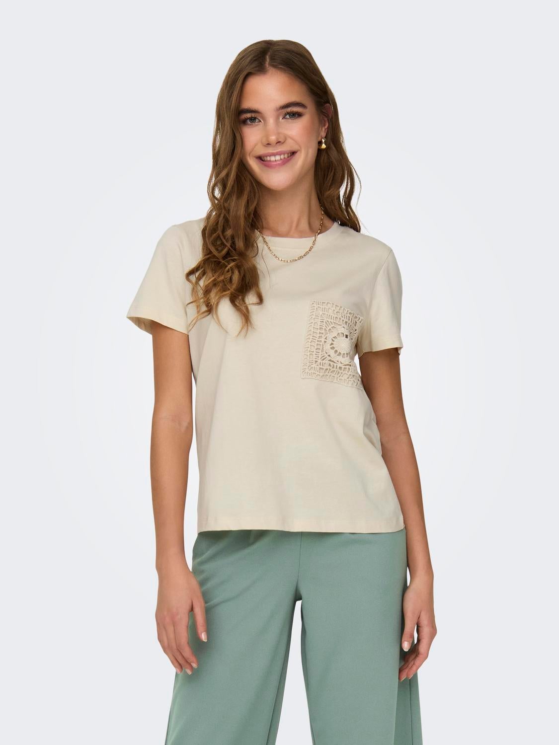JDYSELMA T-shirt Sandshell