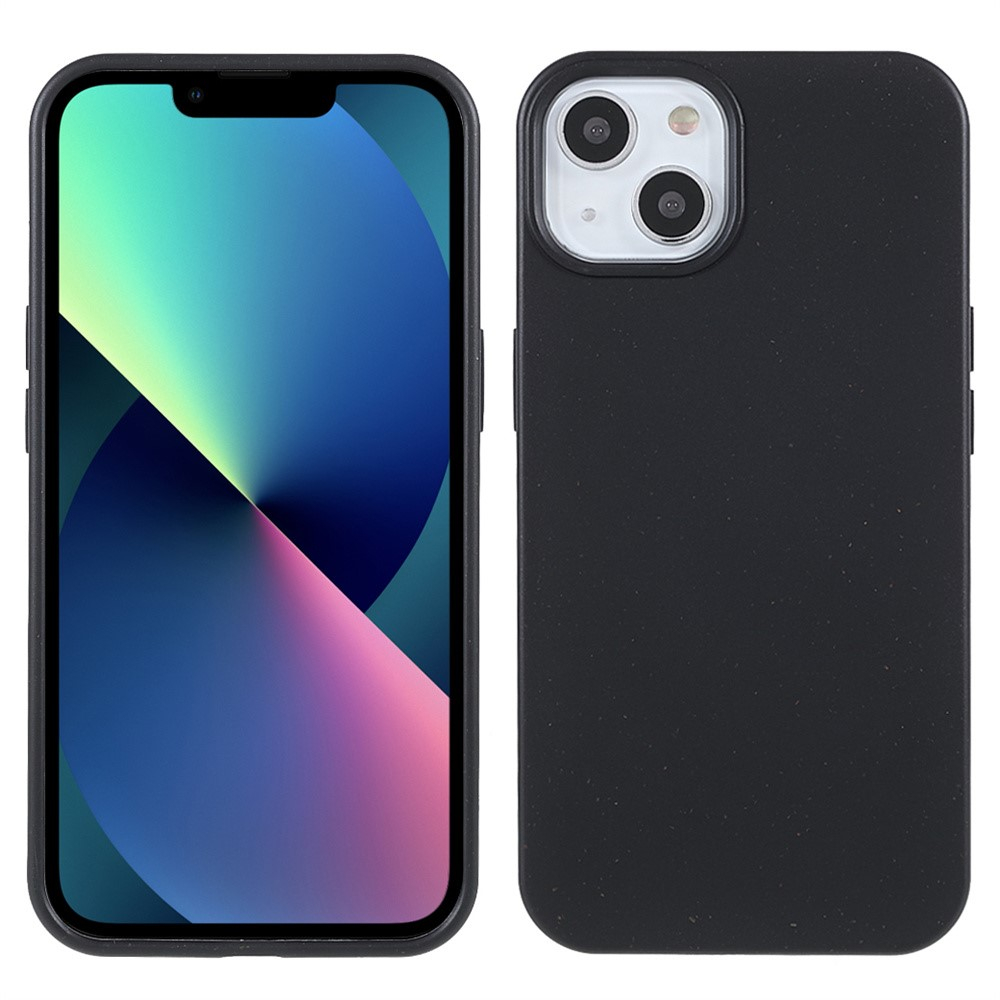 iPhone 15 Bio Gummi Schutzhülle Eco Friendly Nachhaltig Kompostierbar - Schwarz