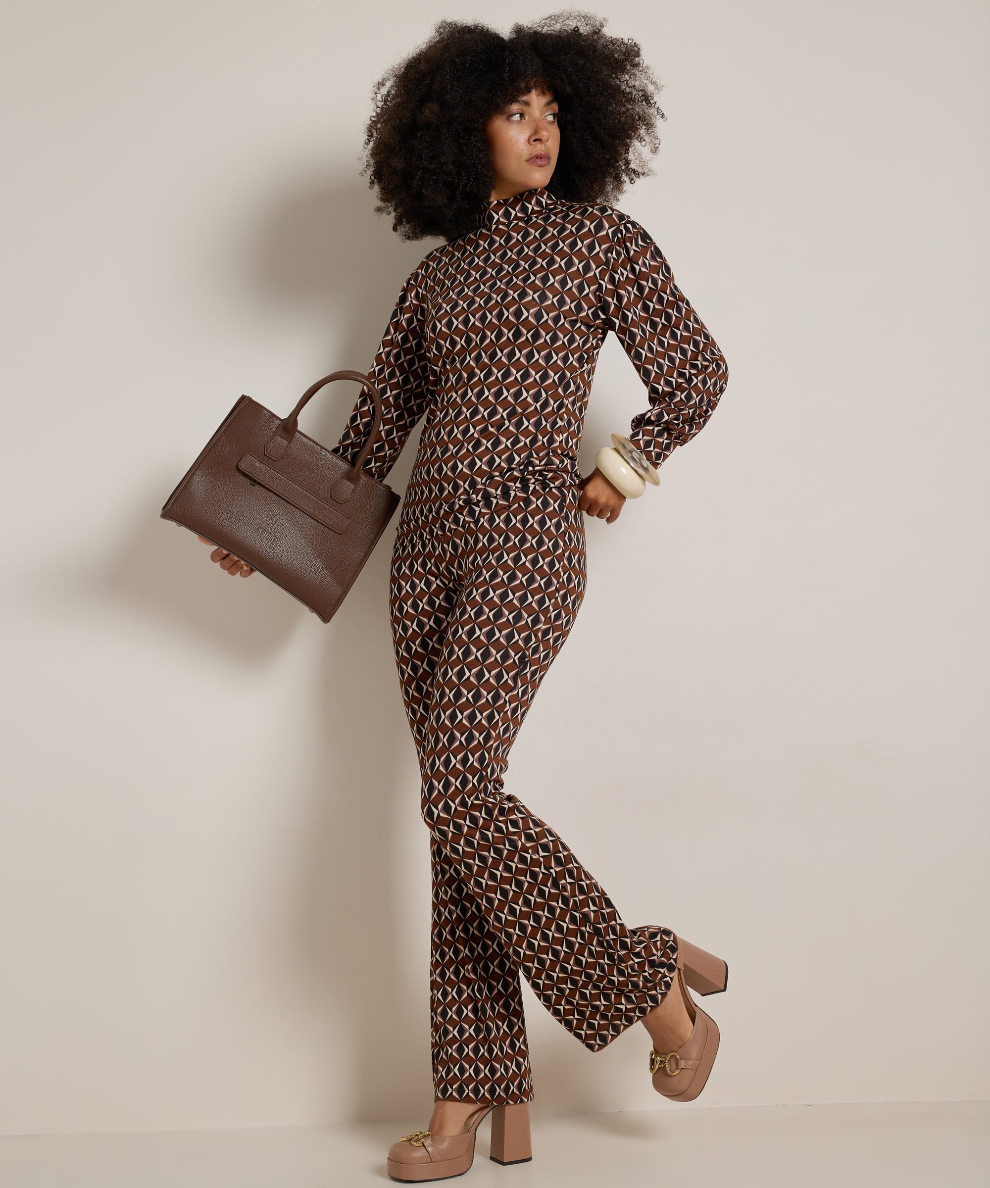 turtleneck top all-over print