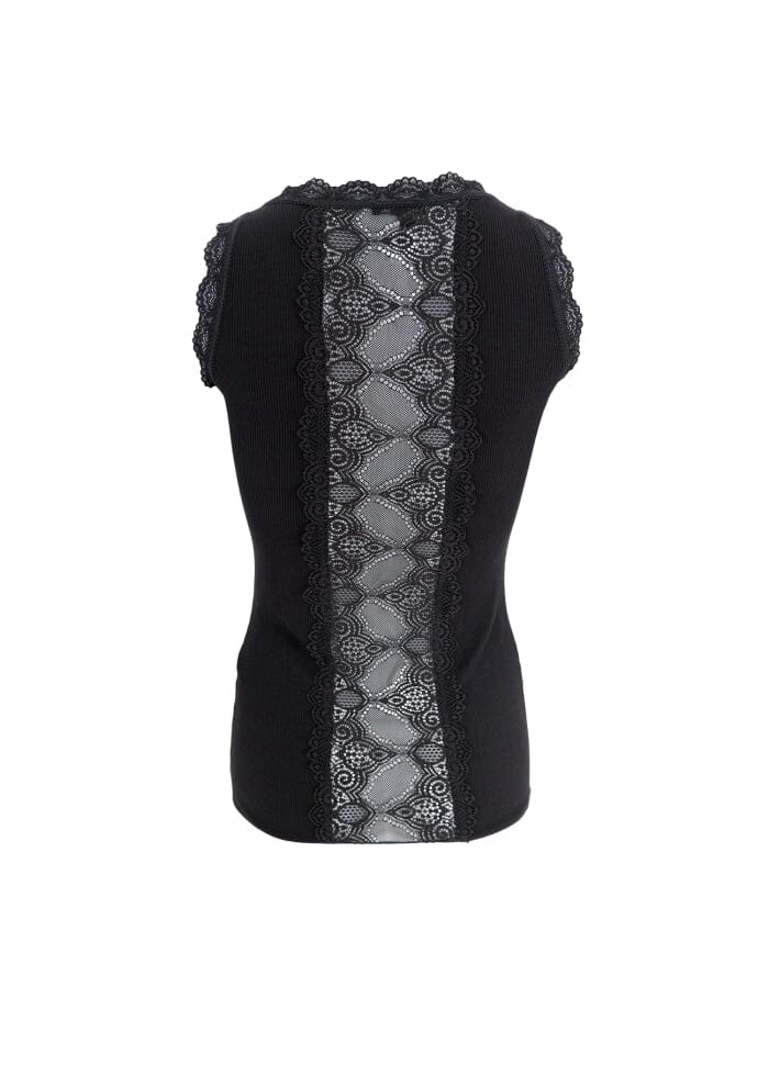 Black Colour Bcivy Rib Top black