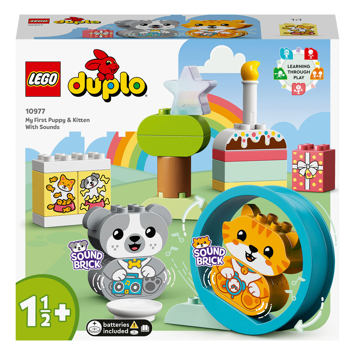 LEGO DUPLO 10977 Mijn Eerste Puppy & Kitten met Geluiden