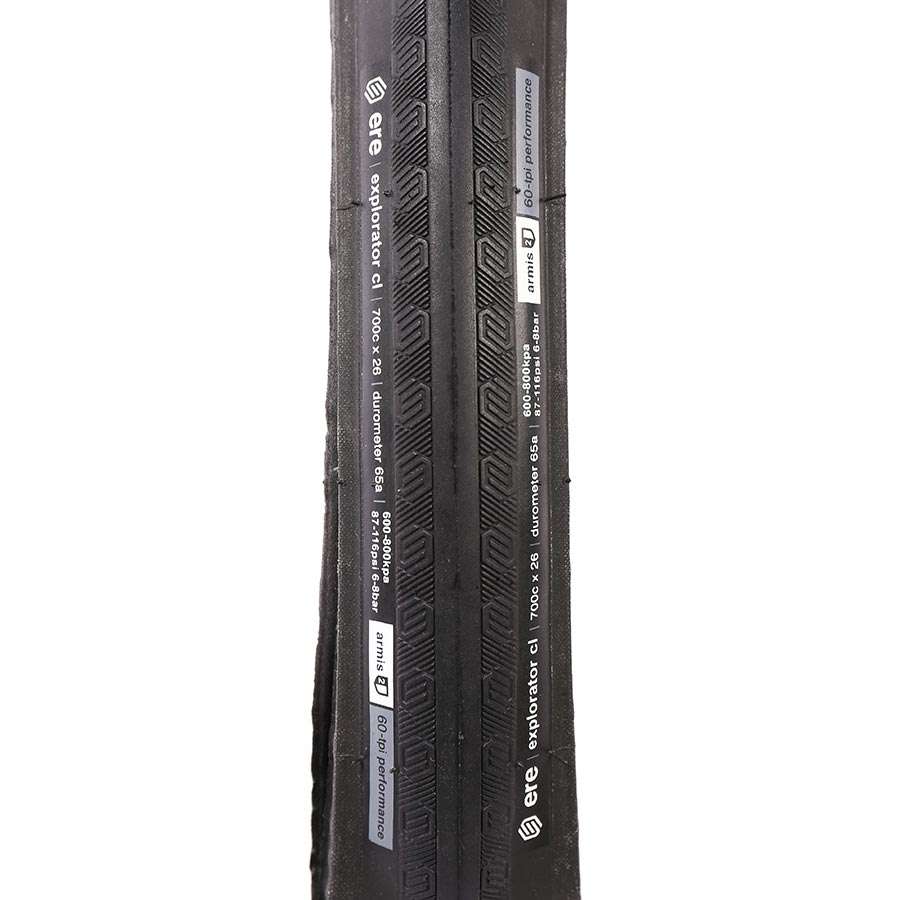 Ere Research Explorator Clincher 4 Season Racefiets Band Zwart 700x26C