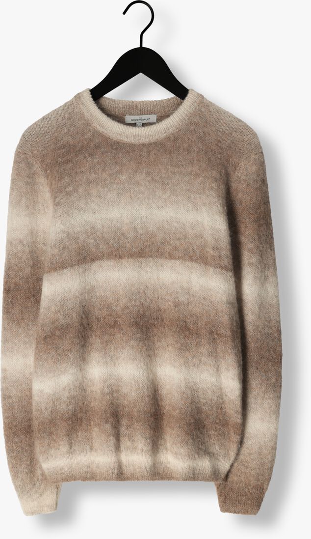 THE GOODPEOPLE beige the goodpeople trui koncept