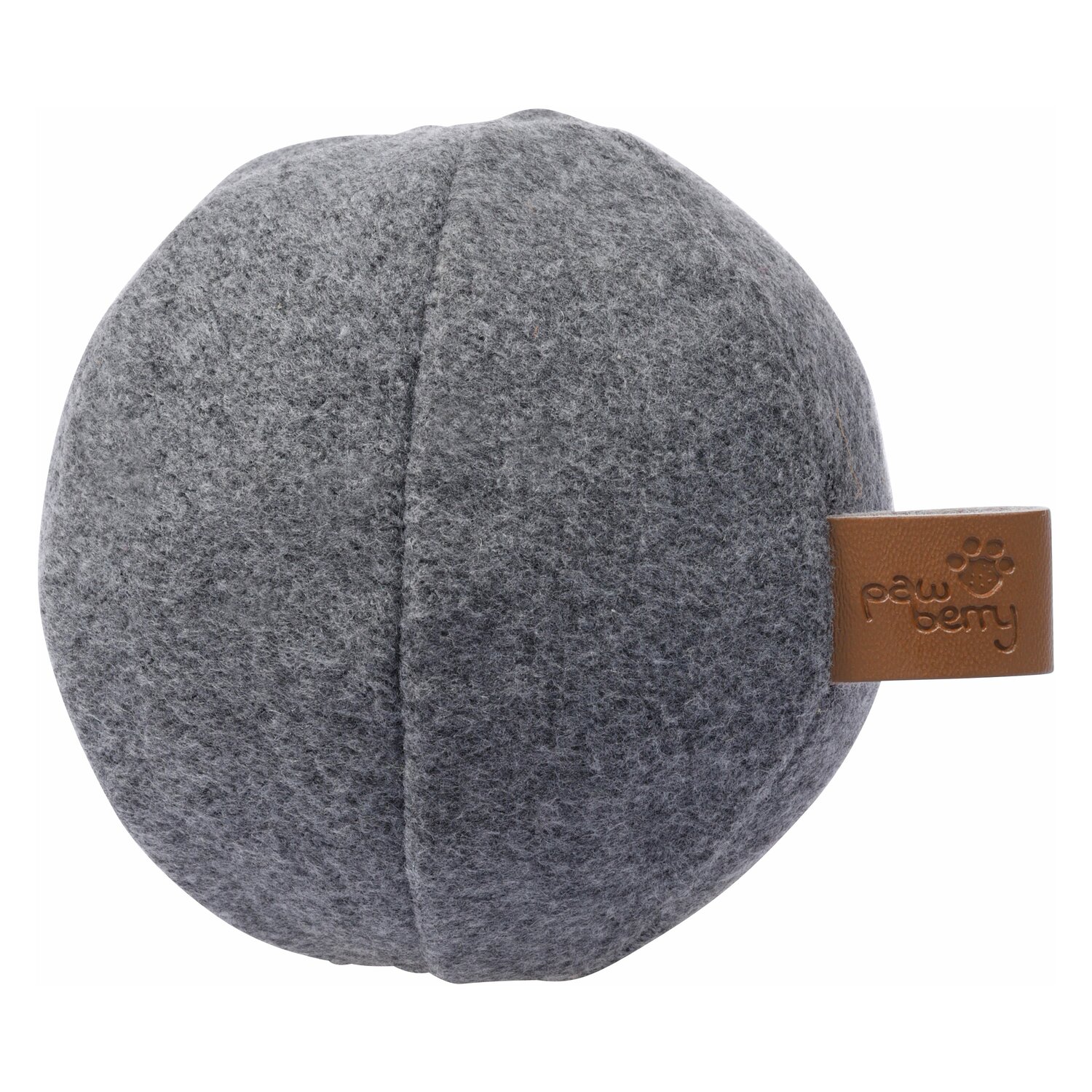 pawberry Baumwollspielzeug Ball  - darkgrey