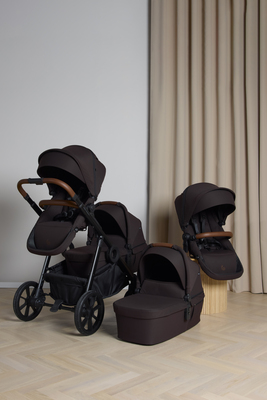 Beemoo Pro Multi 2 Tvillingvogn, Espresso Brown