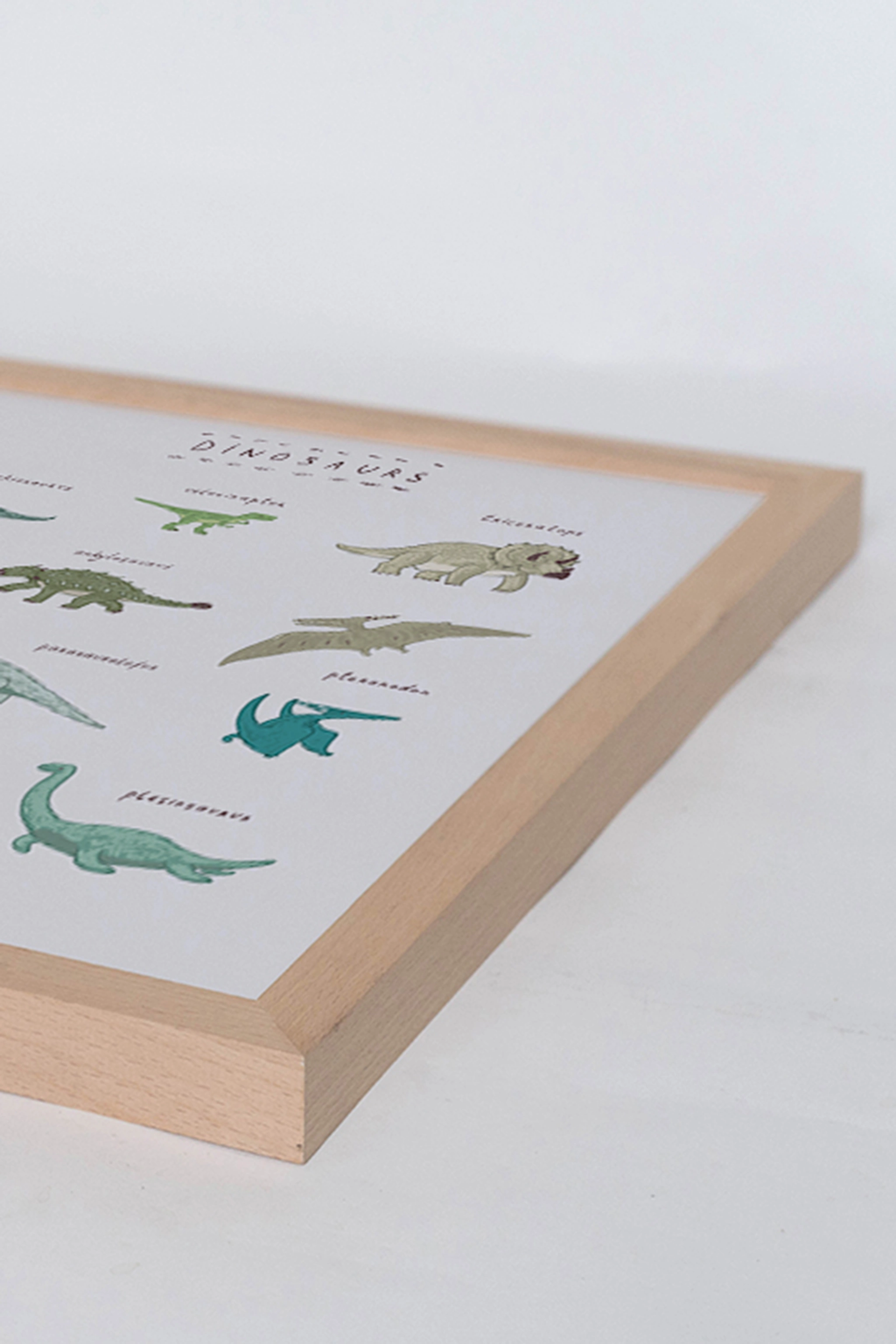 Milan Moon Wandbild DINOSAURIER mit Rahmen