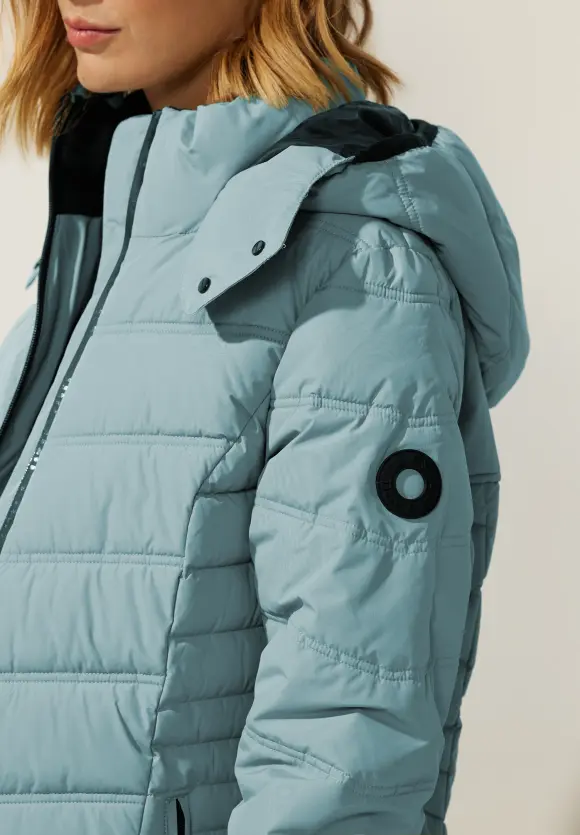 Steppmantel mit Beschichtung - polar mint