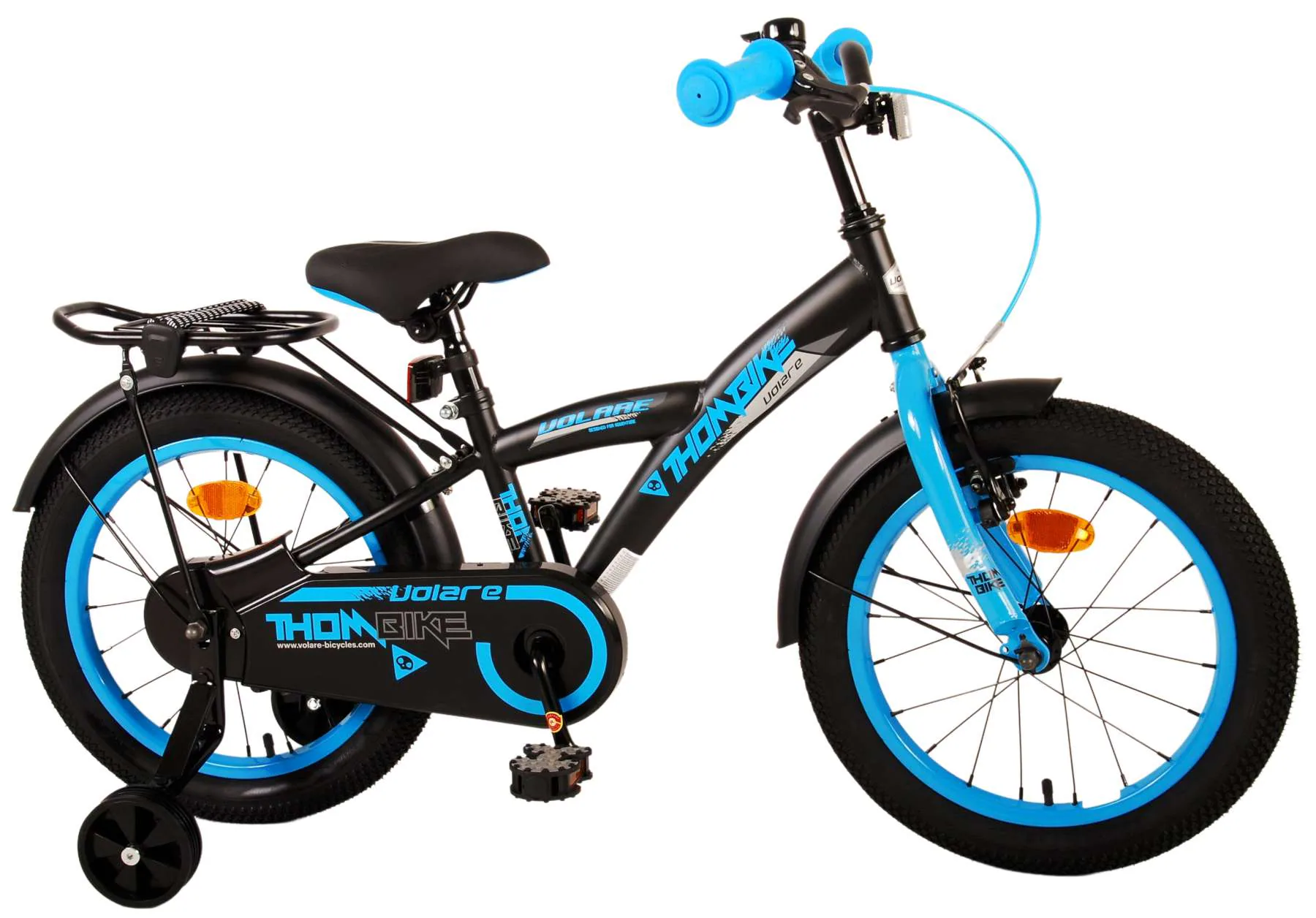 TPFSports Thombike Kinderfahrrad - Jungen - 16 Zoll - Rücktritt + Handbremse - Blau