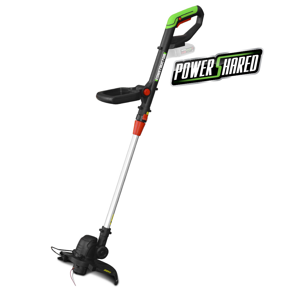 Coupe bordures 20v max sans batterie - manche téléscopique - constructor