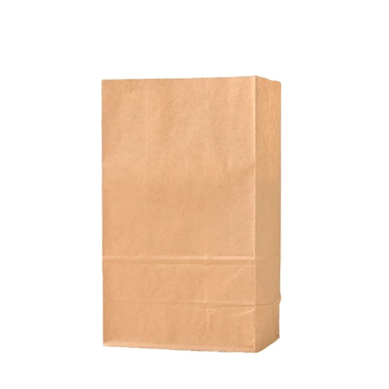 (50er Set) 24x13cm Kraftpapier Tüten Brottüten DIY Geschenktasche Food Bags Papiertüten - Braun