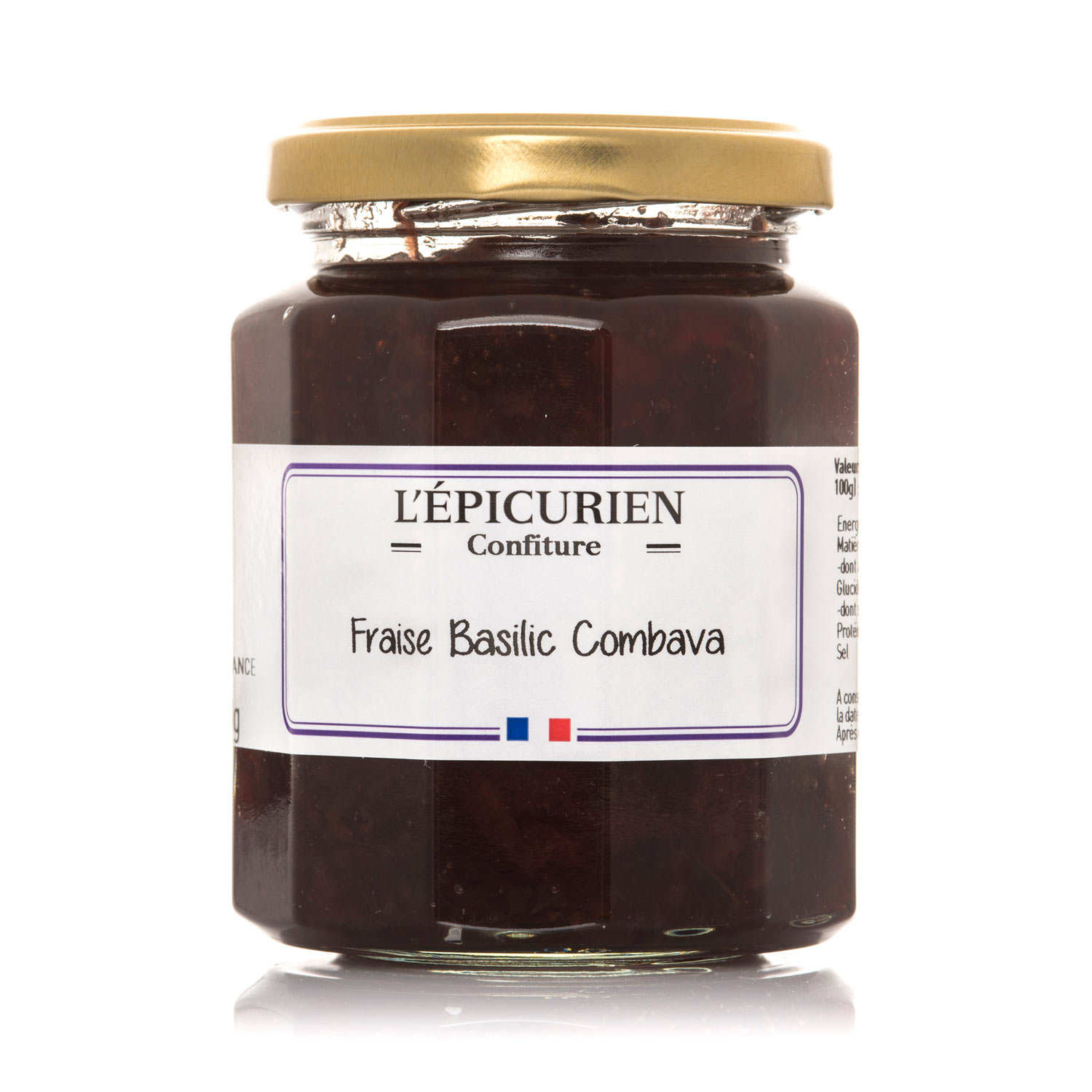 Confiture de fraise basilic et combava