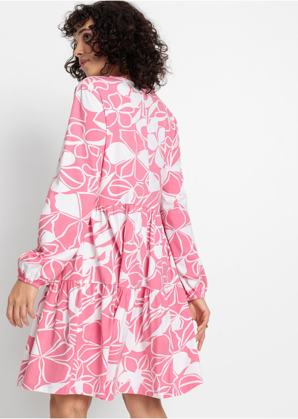 Robe en jersey à fleurs