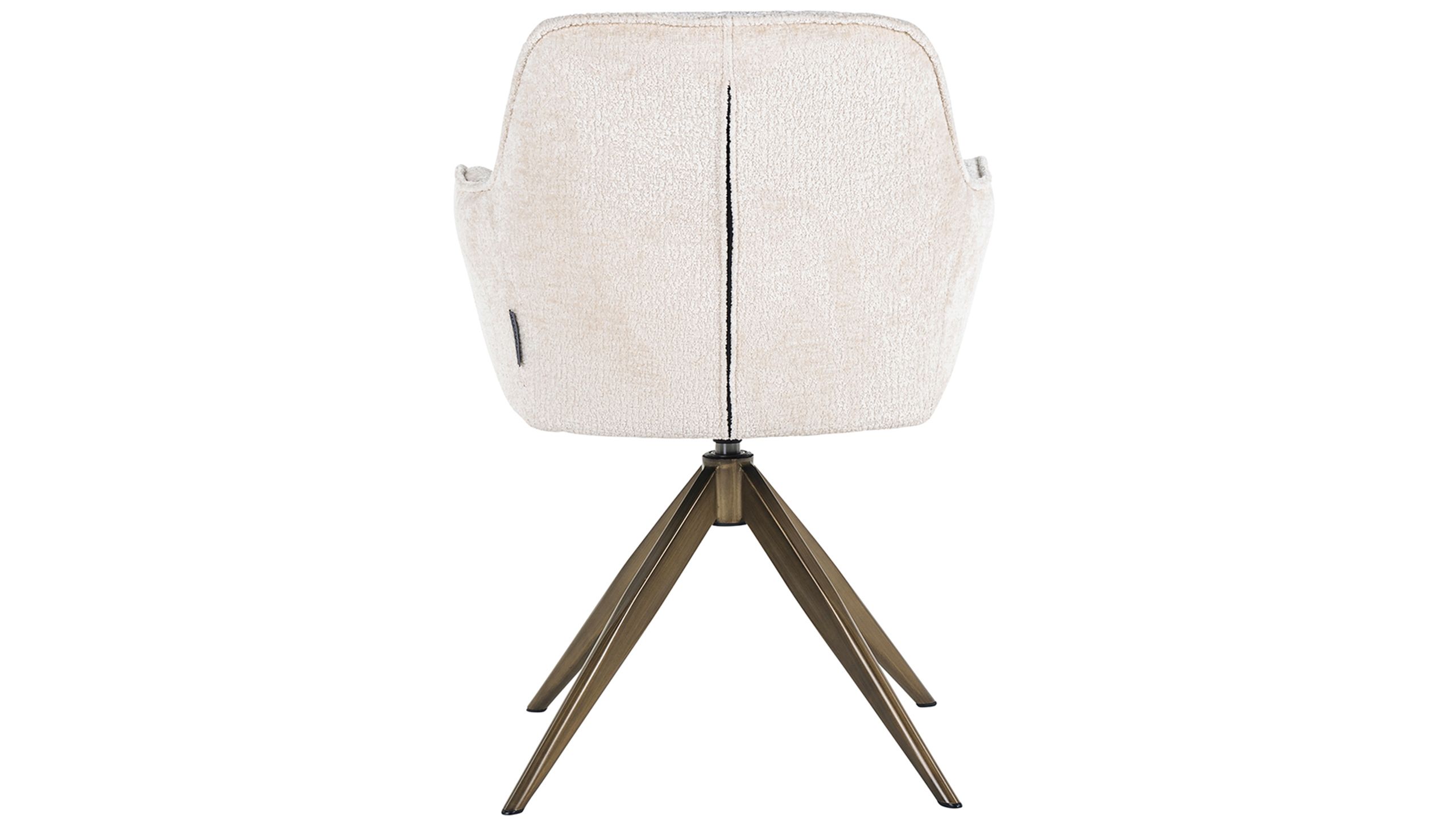 Eetkamerstoel 210891 White Chenille Aline B59 x D61 x H82 cm