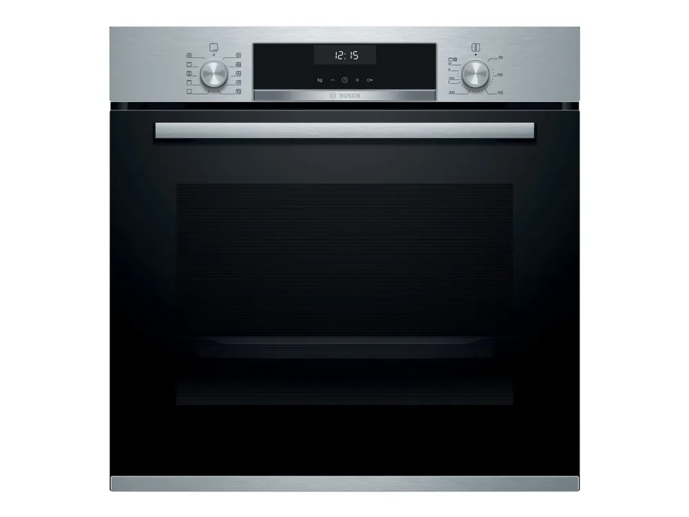 Bosch Serie | 6 HBG517CS1S - Ovn - til indbygning - niche - bredde: 56 cm - dybde: 55 cm - højde: 58.5 cm - med selv-rengøring - Klasse A - rustfrit stål
