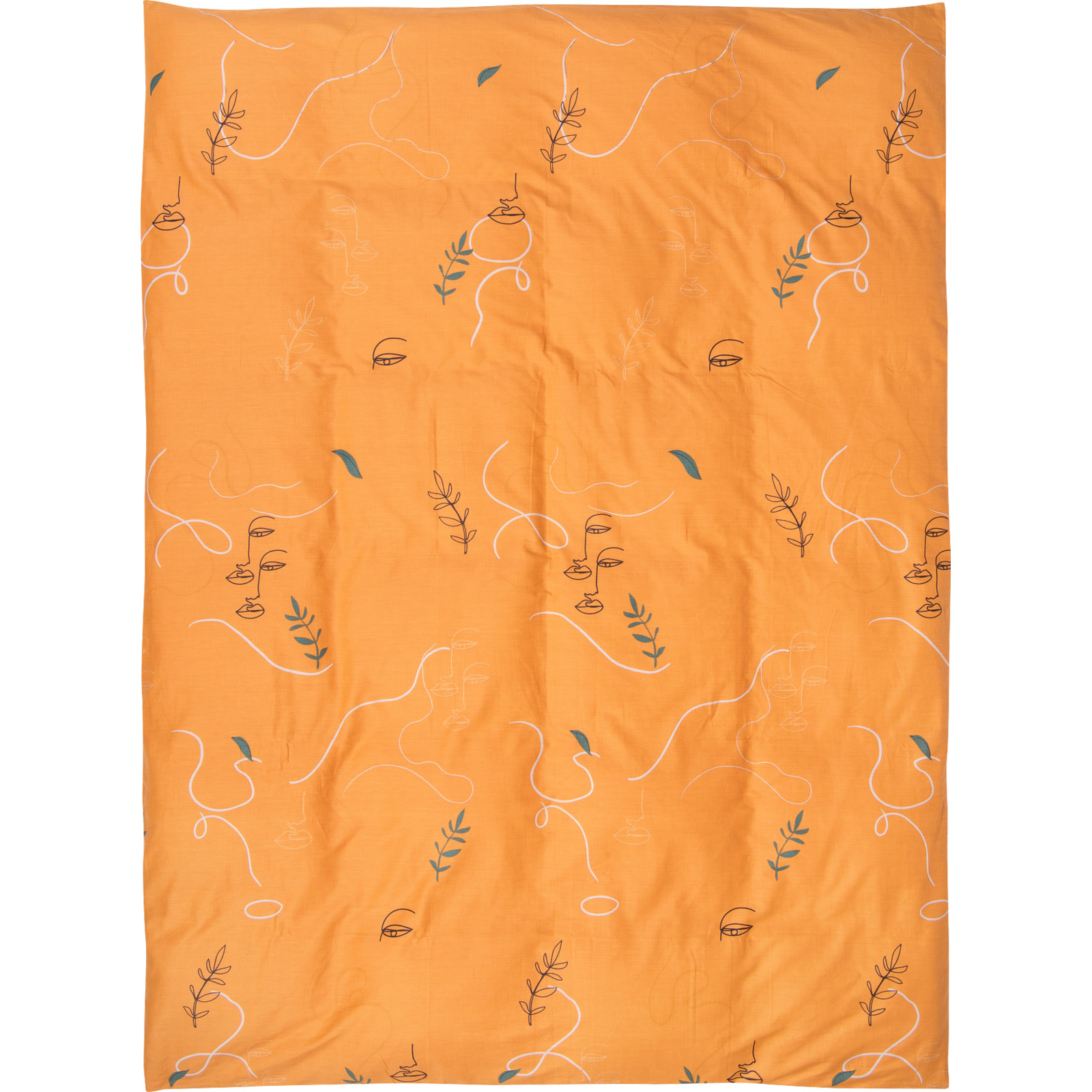 Bettwäsche mit Blätterprint