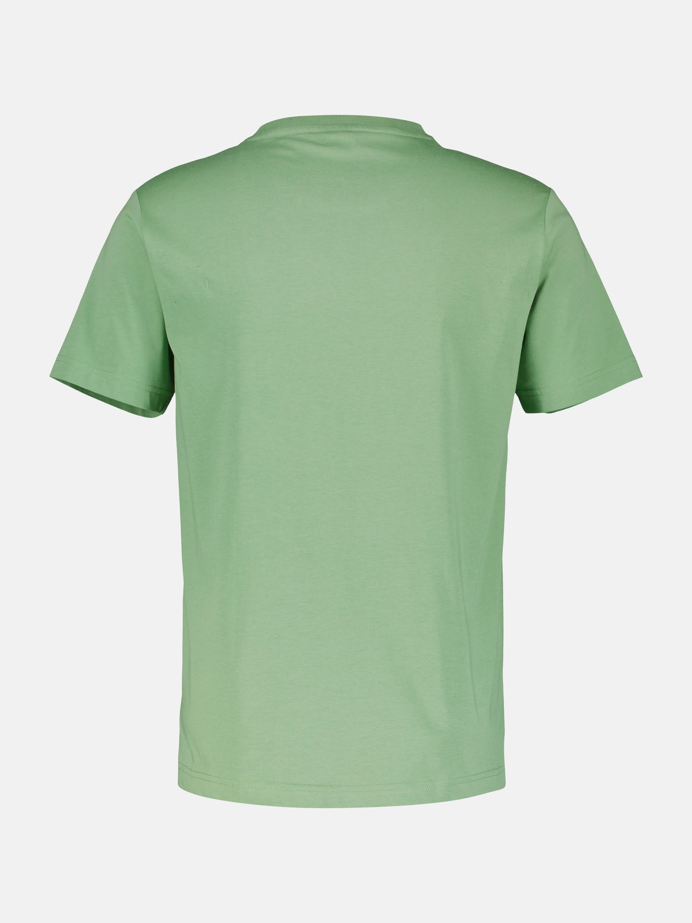 Unifarbenes T-Shirt für Herren mit Brustprint