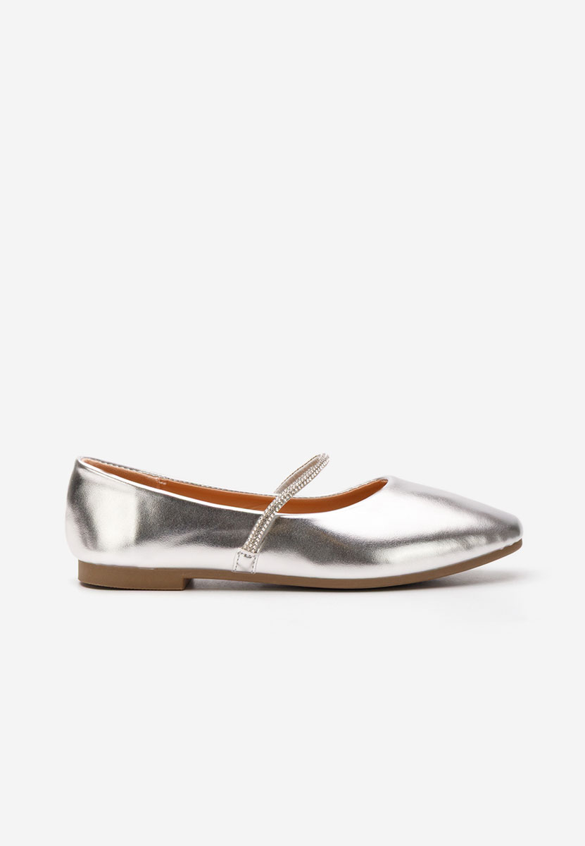 Ballerines élégantes argent Aglaia