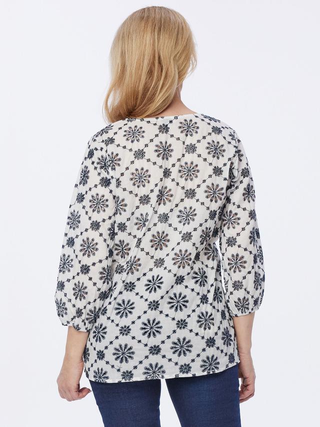 Bluse Alloverstickerei