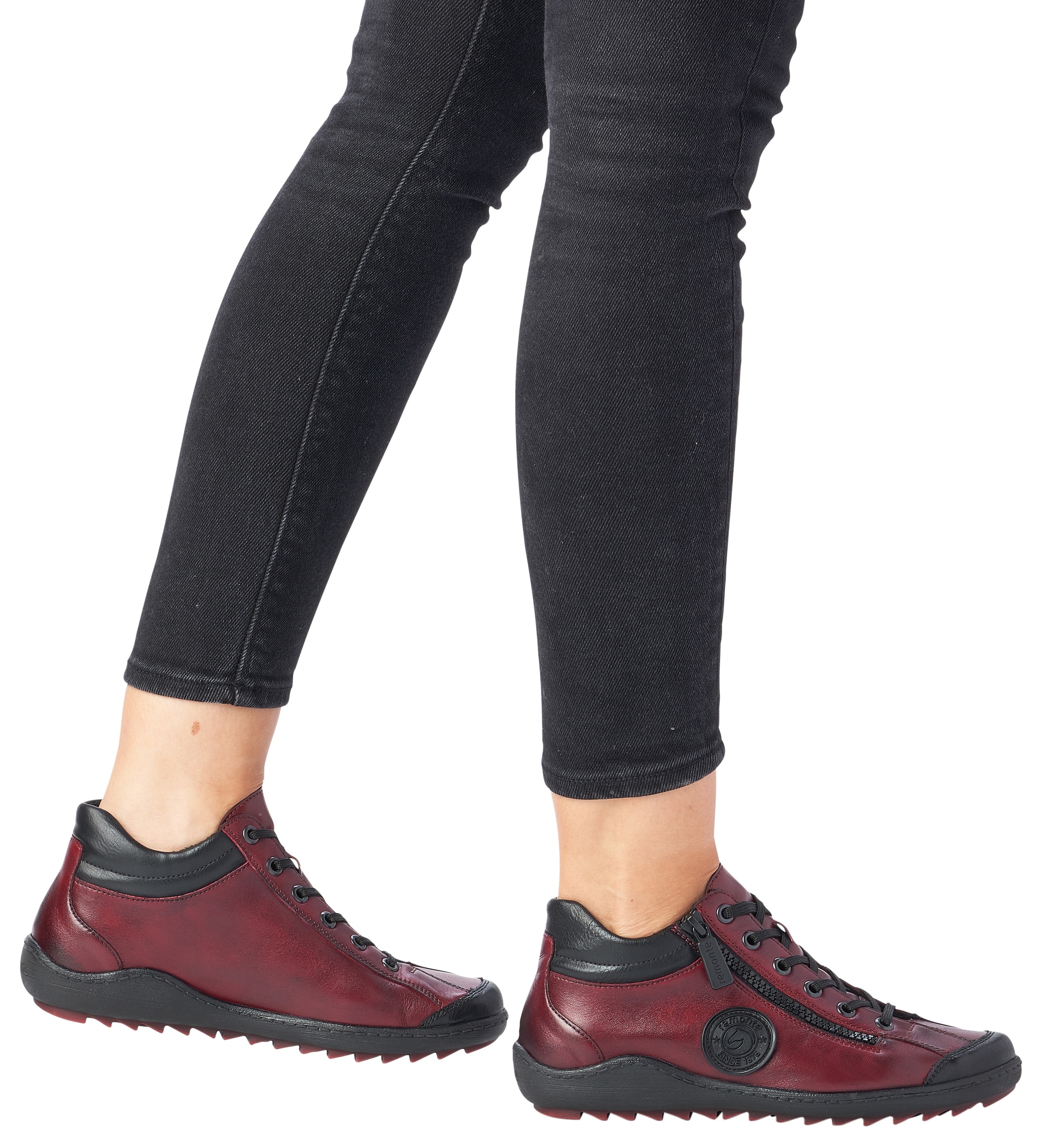 Remonte Schnürboots  , Flats, Komfortschuh, Boots mit seitlichem Reissverschluss