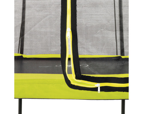 EXIT Silhouette trampoline met veiligheidsnet Ø 244 cm limoen