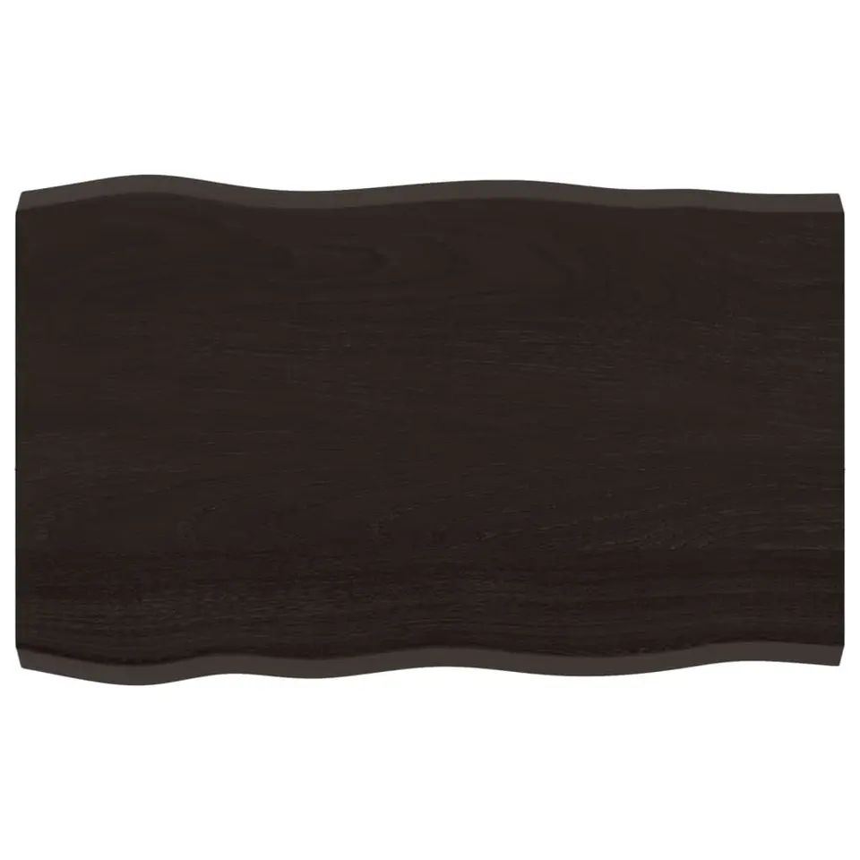 vidaXL - Tafelblad - Bruin - Eikenhout - 80 x 50 x 4 cm
