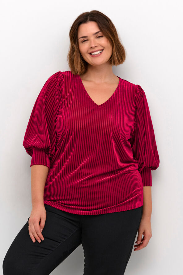 Kaffe Curve KCcacanna Blouse Haute red cc