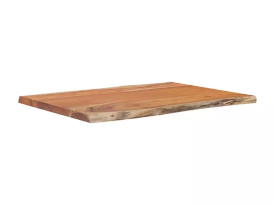 Table d'appoint 50x40x2,5cm bois massif acacia bordure assortie