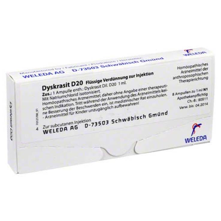 Dyskrasit D 20 Ampullen, 8X1 ml