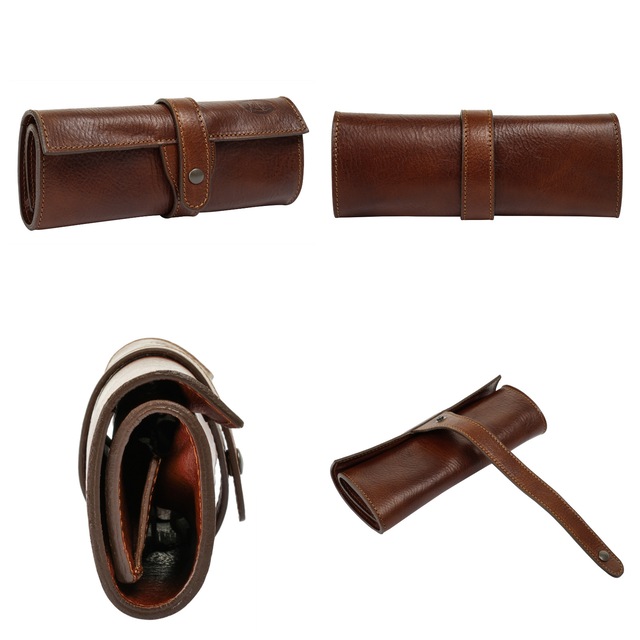 Piké Brustbeutel echt Leder, Made in Italy