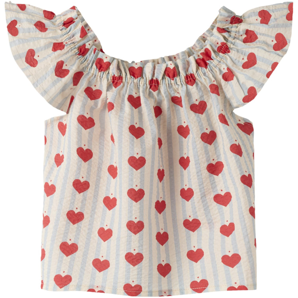 Køb Name It Pearl Blue Nmfhulla Ss Top