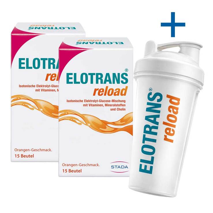 Elotrans reload Elektrolytpulver mit Vitaminen, 2x15x7.57 g