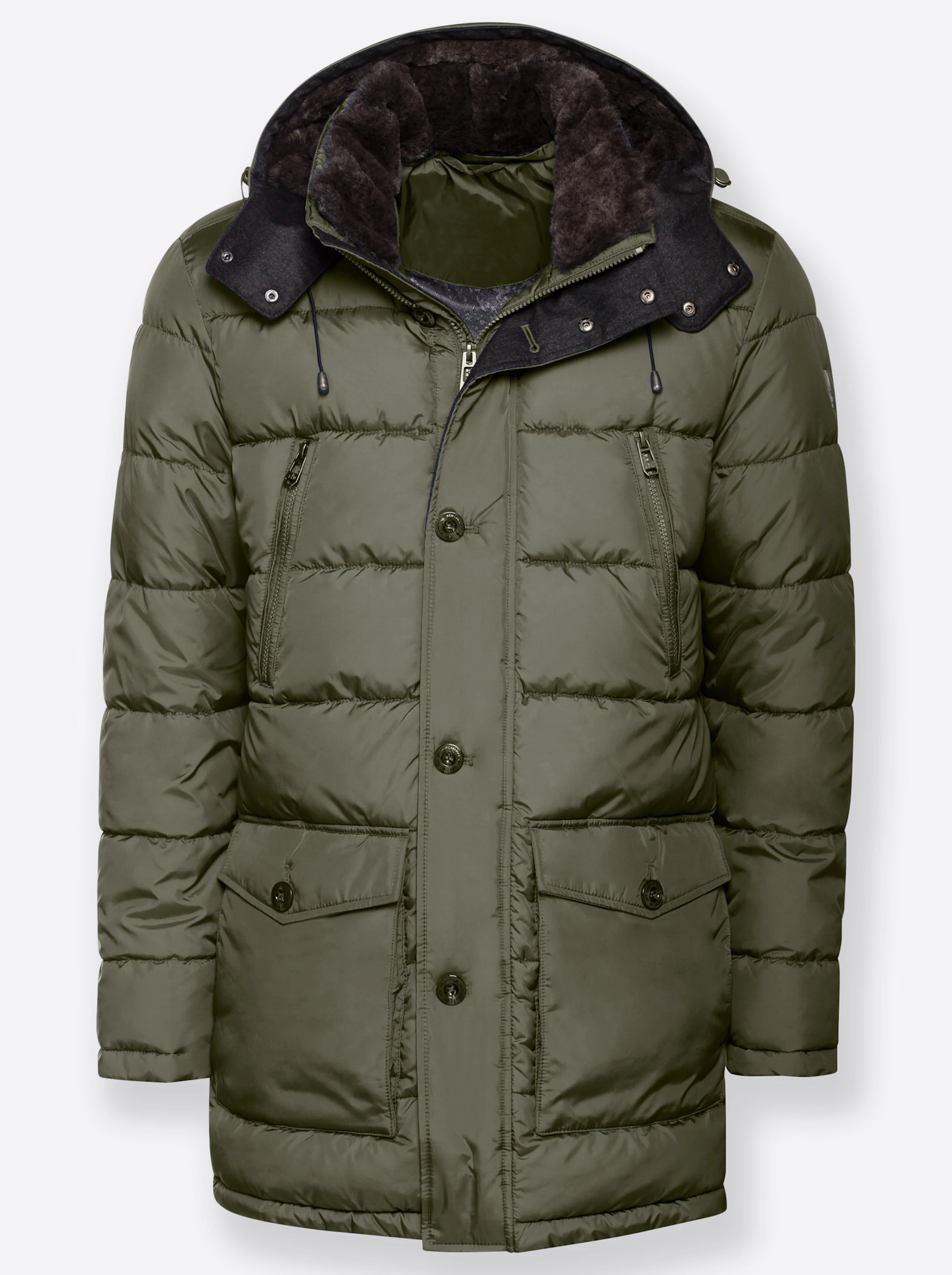 New Canadian Longjacke in oliv