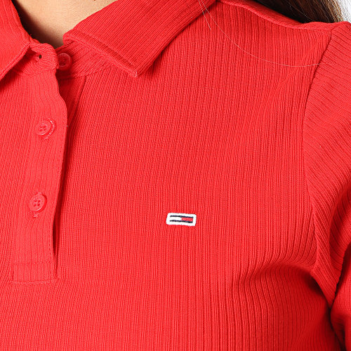 Polo Manches Longues Crop 3423 Rouge
