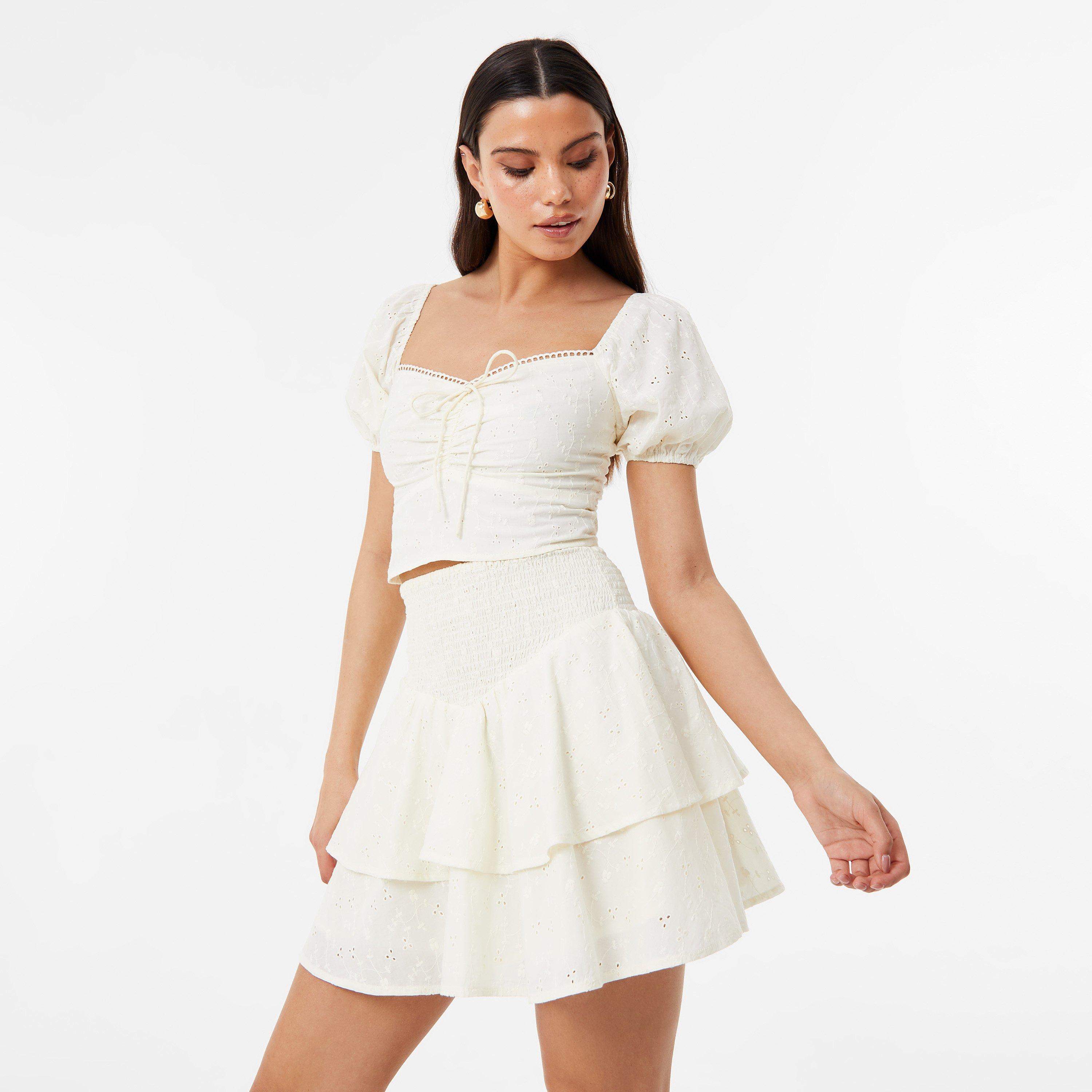 Jack Wills JW Broderie Prairie Top