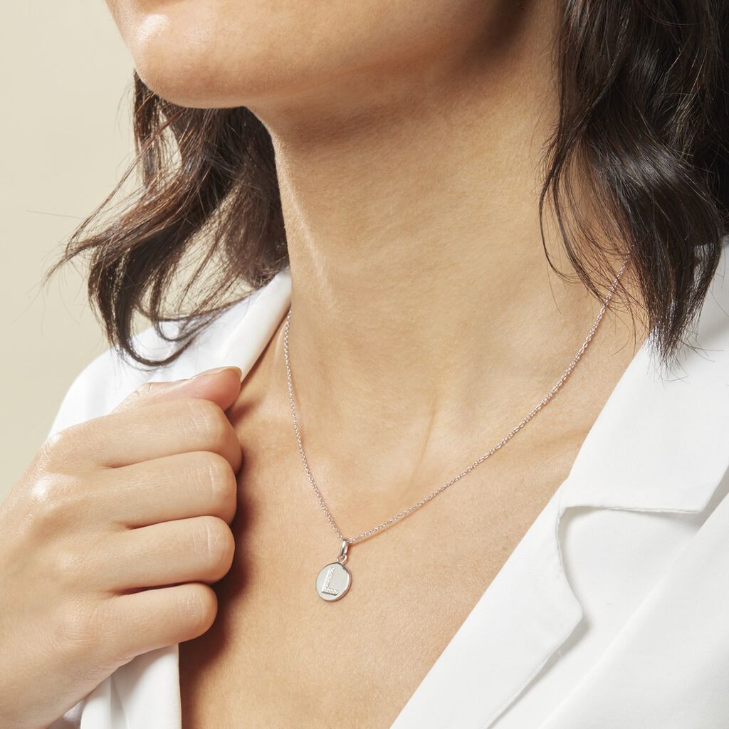 Collier Argent Eugenien Oxydes De Zirconium