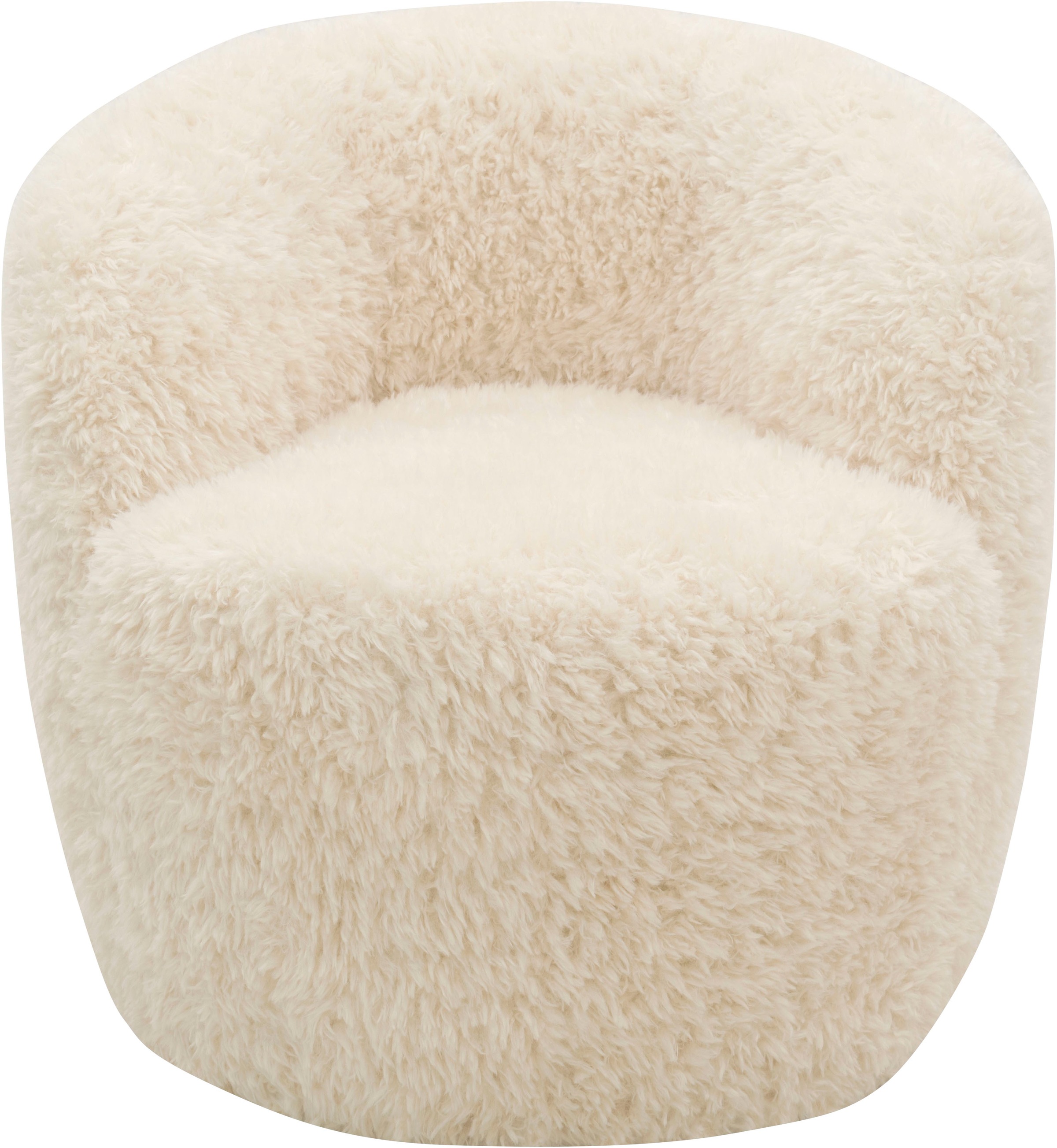DOMO collection Sessel »Obidos moderner Loungesessel« Flausch, creme