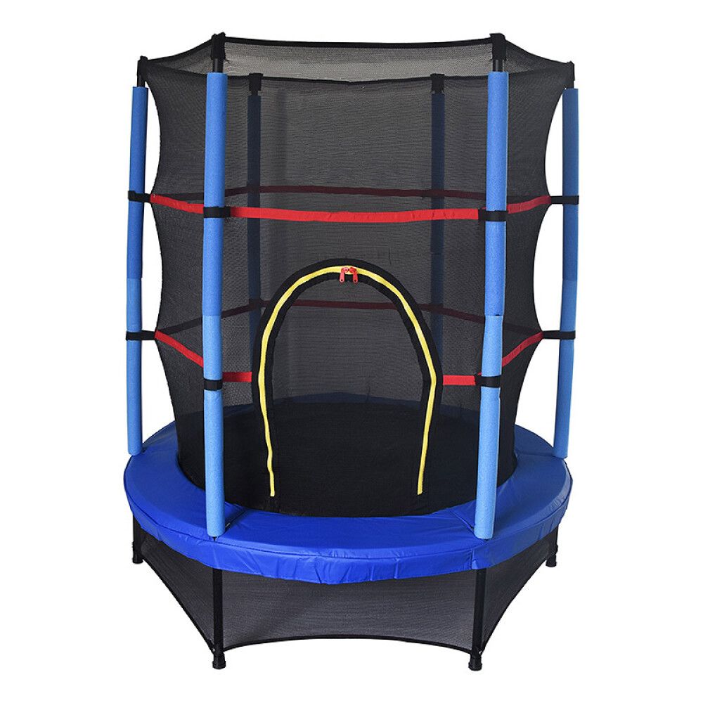 TRAMPOLINE MED NETT Ø140 CM BLÅ