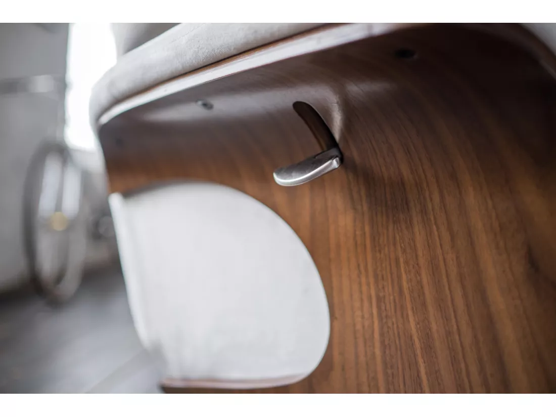 Fauteuil - blanc crème Velours - TOSAR
