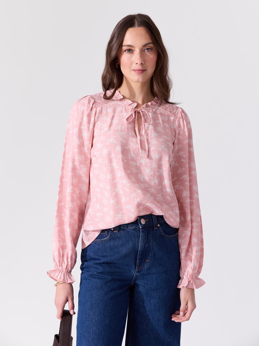 Lea bluse Peach Whip