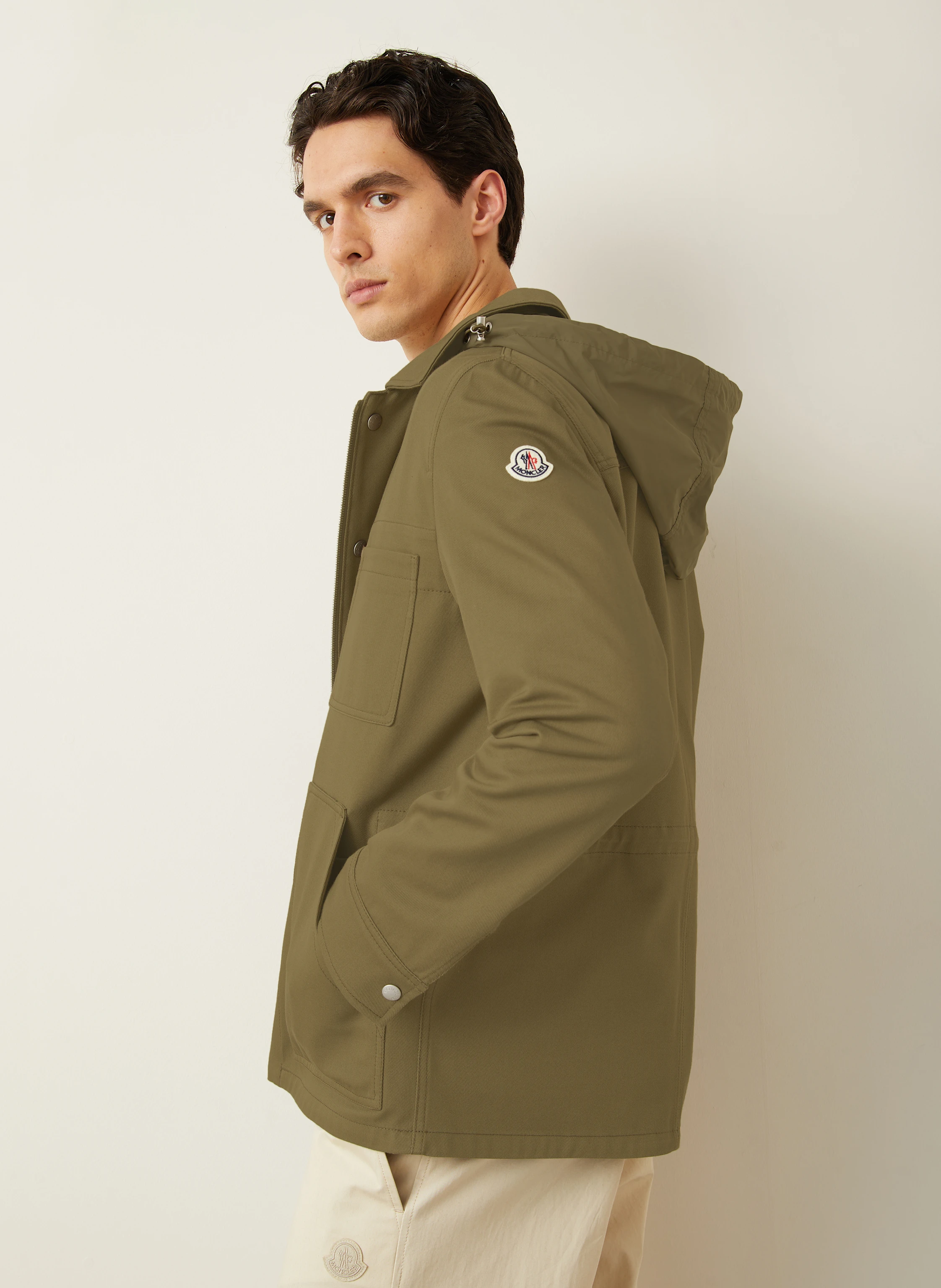 MONCLER Overjacket GUERLEDAN im Materialmix