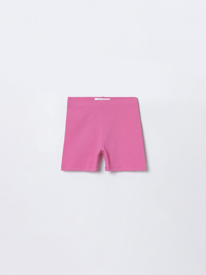 Conjunto de 2 calças de ciclismo combinadas - Fúcsia