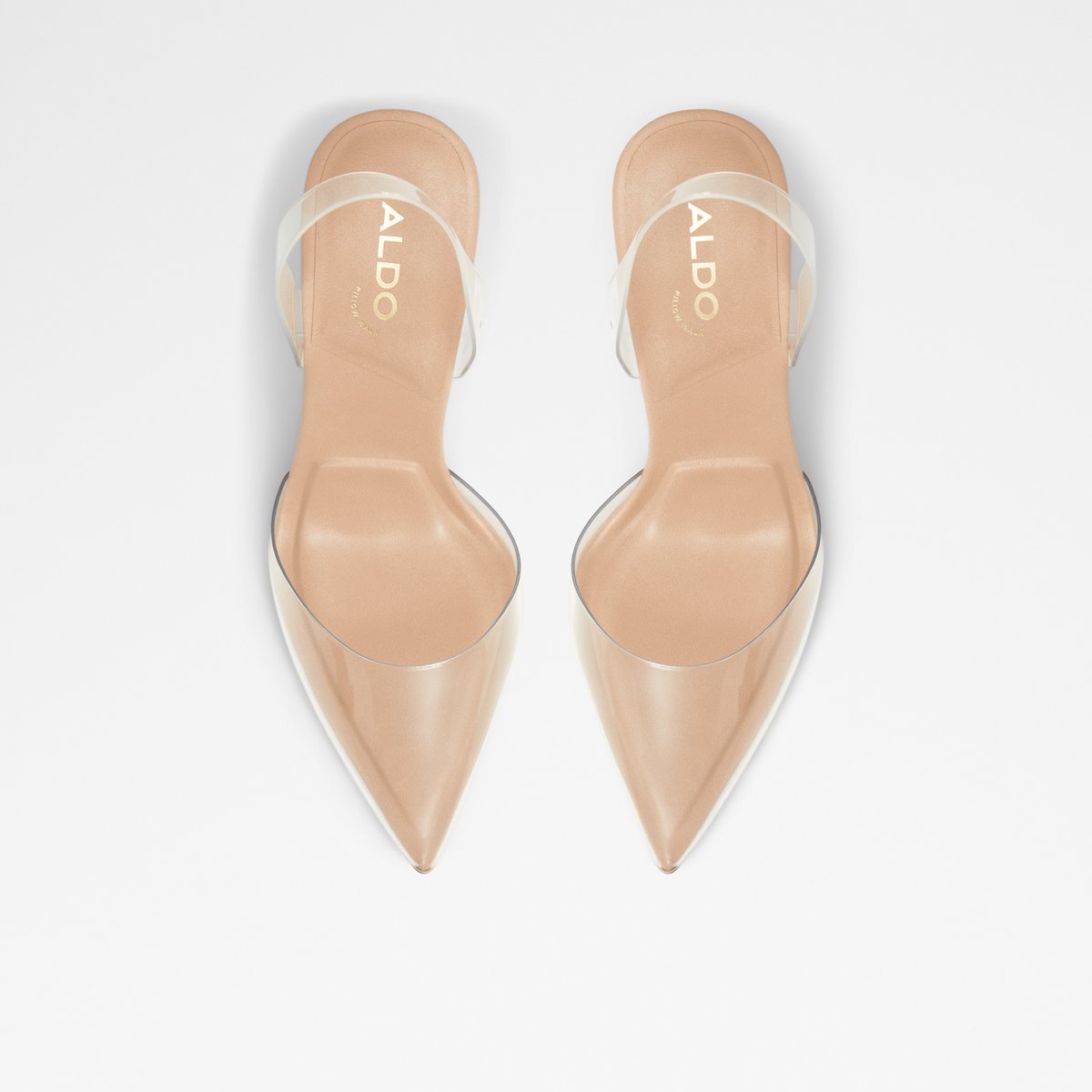 Solanti Bone Synthetic Clear TPU Women Block Heels