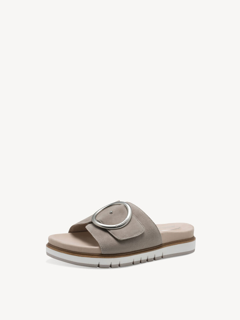 Leren Slipper - grijs