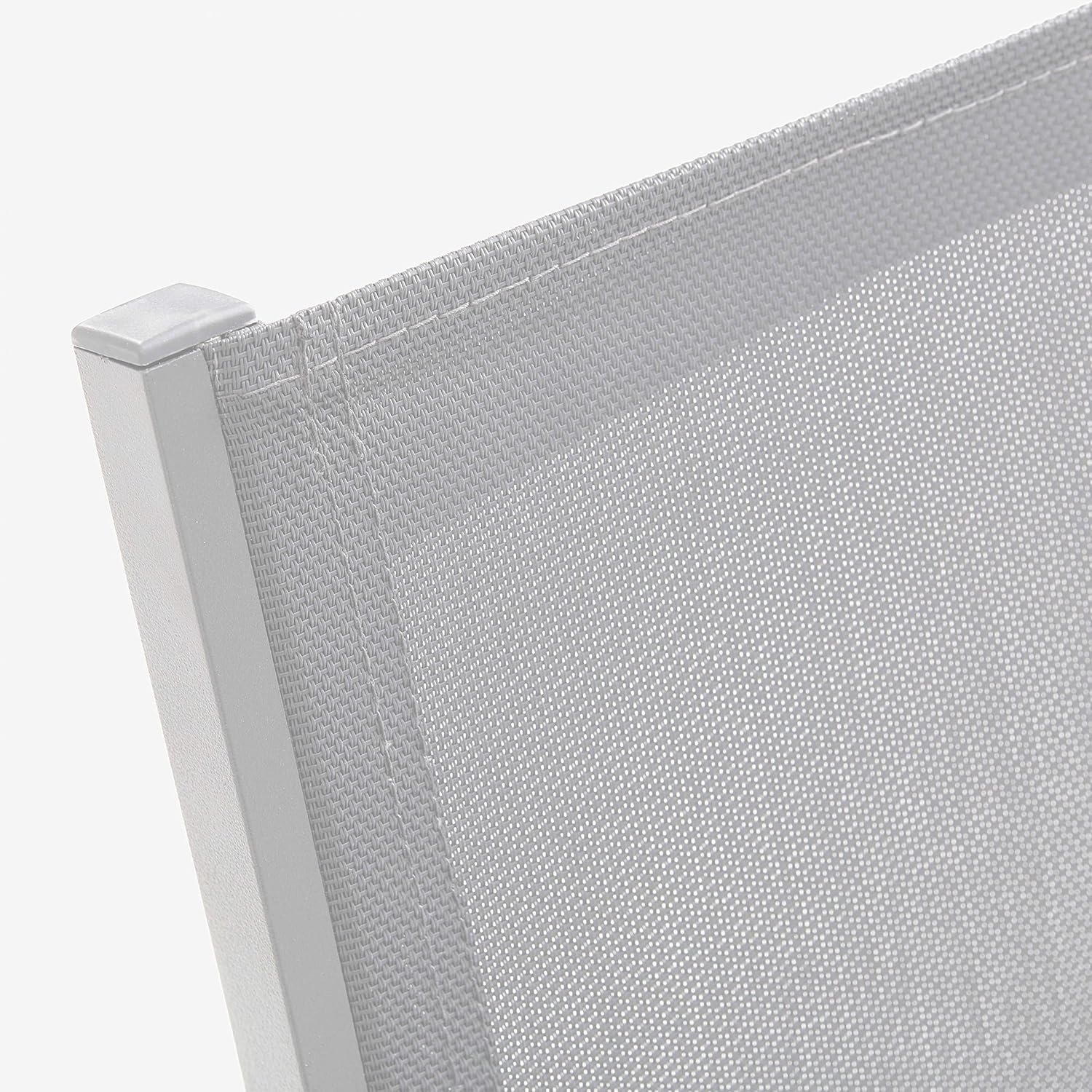 Oviala Gartensessel, Aluminium und Textilene, Weiß, 2 Stück