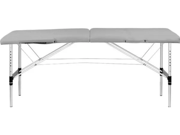 Activeshop sammenklappelig massagebriks ALUMINIUM COMFORT ACTIV FIZJO 2 SEGMENT GREY