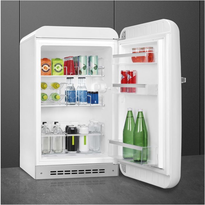 SMEG Stand-Kühlschrank 50's Retro Style FAB10HRWH5 Weiß